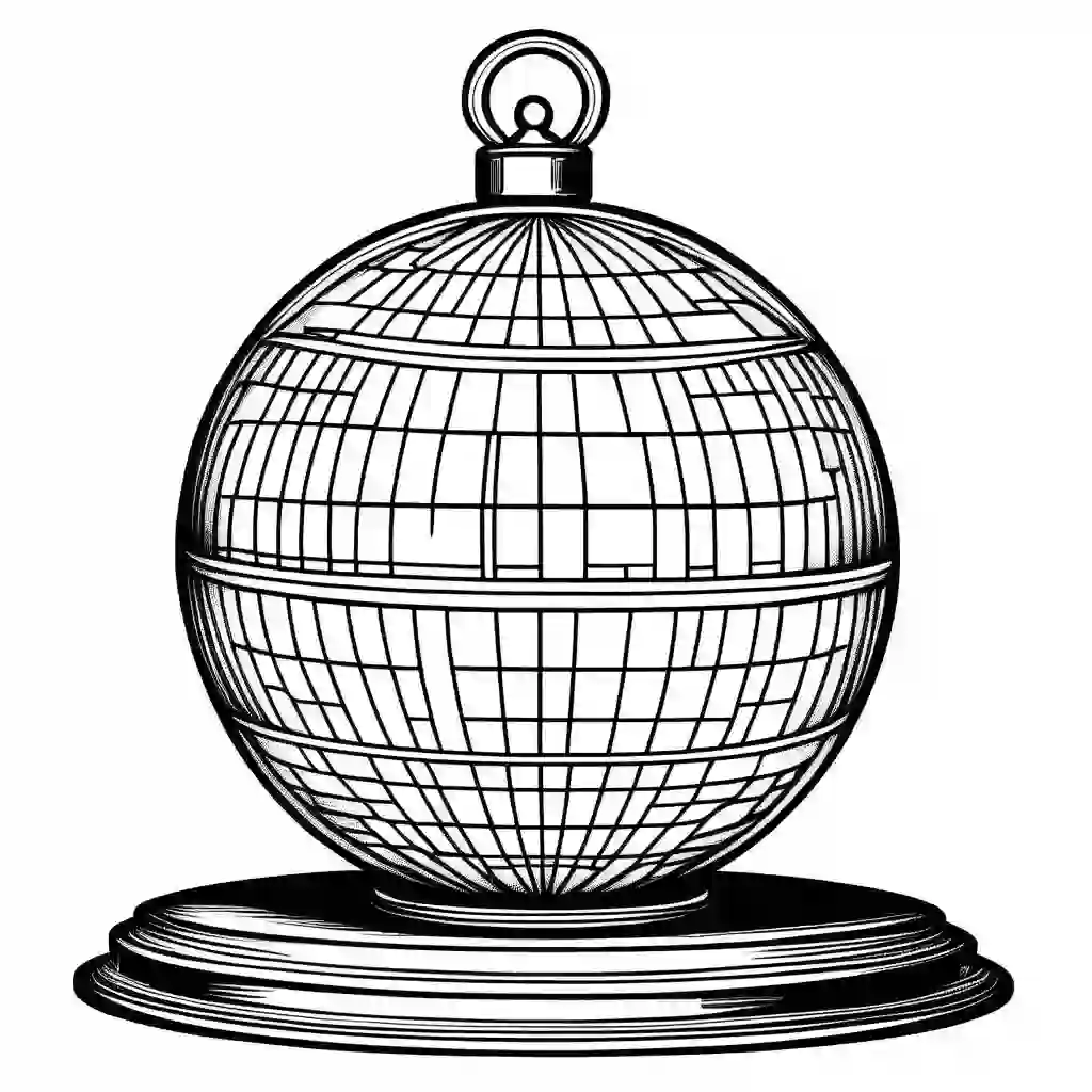New Year's Eve Ball coloring pages